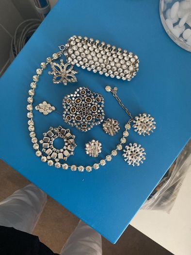 vintage Diamante Jewellery