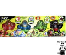 Heroes of Goo Jit Zu Dino Power 4 Pack Figure Set Brand New Sealed Very Rare Hard To Find