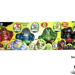 Heroes of Goo Jit Zu Dino Power 4 Pack Figure Set Brand New Sealed Very Rare Hard To Find