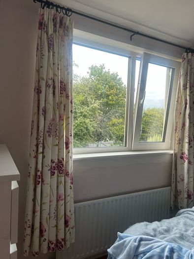 floral curtains