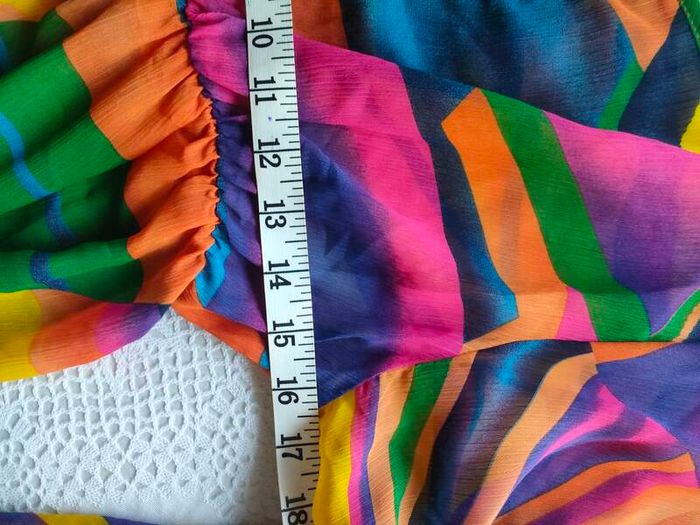 60s 70s style hippie sheer multicolour kaftan top  Postage included
