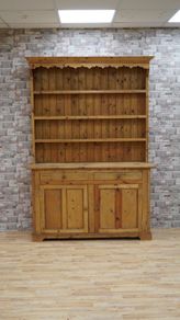 Vintage Rustic Pine Welsh Dresser