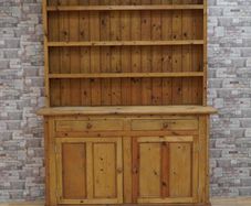 Vintage Rustic Pine Welsh Dresser
