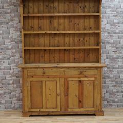 Vintage Rustic Pine Welsh Dresser