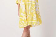 Monari yellow dress UK 12-14 BNWT