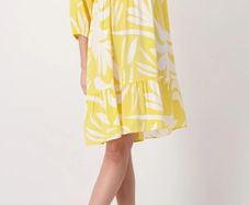 Monari yellow dress UK 12-14 BNWT
