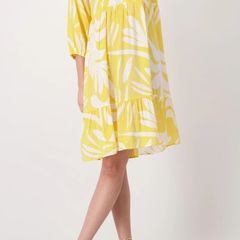 Monari yellow dress UK 12-14 BNWT