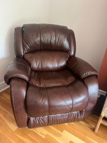 leather armchair brown
