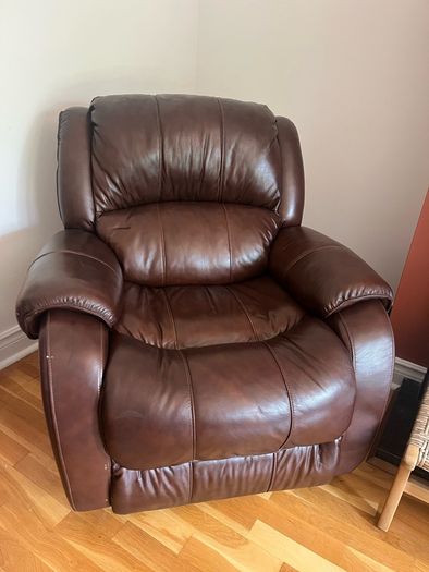 leather armchair brown