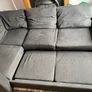 Sofa bed 4 seater grey Image 2