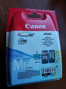 Canon Black PG-510 and Colour CL-511 Printer Ink Combo pack