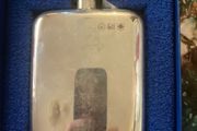 Pewter flask postage available