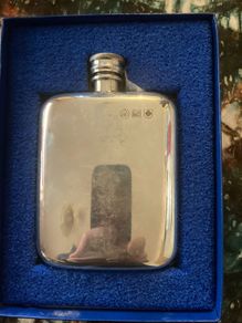 Pewter flask postage available
