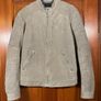 H&M Biker Imitation Suede Mens Jacket Size Small Padded Shoulders Image 2