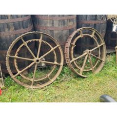 Pair of Cast Iron Gear Wheels KAS1242