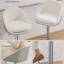 2 x bar stools luxury fleece stools Image 3