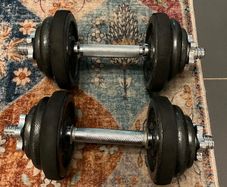Gold Coast 20kg Cast Iron Dumbbell Set (Complete with Carry Case)