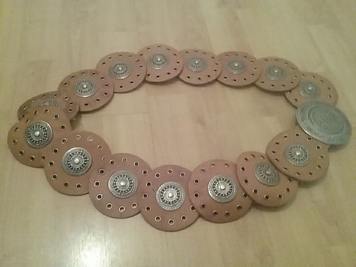 Vintage brown leather belt