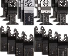 20 Pcs Mix Oscillating Saw Blades, Professional Wood/Metal Universal Multitool Quick Release Saw Blades Fit Fein Multimaster, Ryobi, Milwaukee, Bosch, Dremel, Dewalt, Rockwell, Makita and More (FREE POSTAGE)