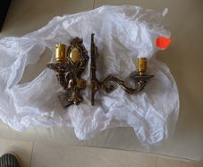 Brass Lacquered Wall Lights
