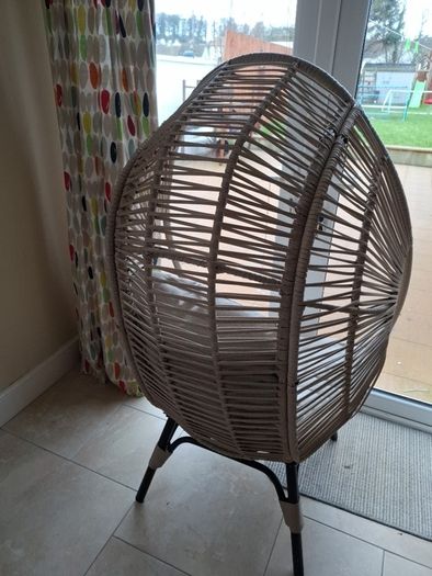 Rattan wicker egg chair