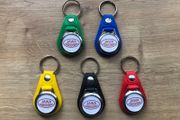 Brand new synthetic leather Jawa key ring with shopping trolley token/coin