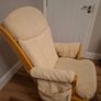 Dutalier nursing rocking chair and stool (solid wood) Image 5