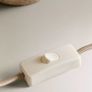 Zara Home Table Lamp - Ceramic Base with Linen Shade Image 6