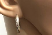 sterling silver hoop earrings