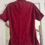 Red short sleeve shirt topman size large Image 2