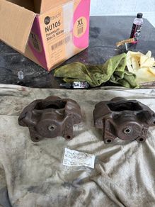 Brake calibers and new bleed nipples