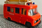 Retro plastic Mercedes van Fire Rescue Department  Bump-N-Go from Hong Kong