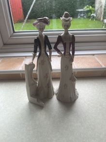 Pair of Epoca of Portugal Figures 9" Pircelain Figures