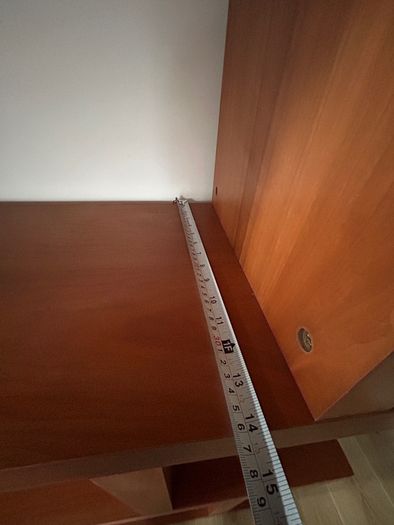 Large Cherry Wood Shelving / Display Unit