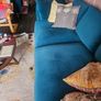 Teal 4 seater sofa Image 3