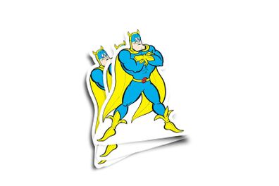 Bananaman Glossy Sticker 2-Pack