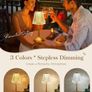 Table Lamp, Touch Lamps Bedside Lamp, 10-Way Dimmable Crystal Lamp, 3 Colors Rechargeable Lamp,Cordless Lamp for Bedroom,Touch Lamp, Gold Lamp,Table Lamps for Living Room Bedroom Dinner Bar Image 4