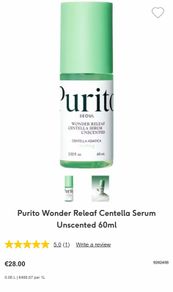 Purito Wonder Releaf Centella Serum Unscented 60ml