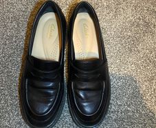 Clarks Signature Black Penny Loafers
