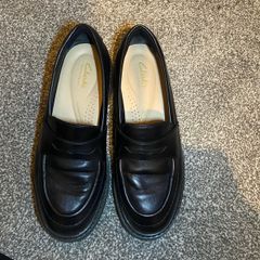 Clarks Signature Black Penny Loafers