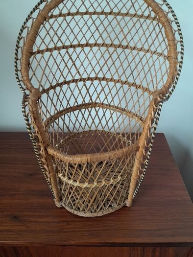 Miniature Boho Peacock Chair Planter