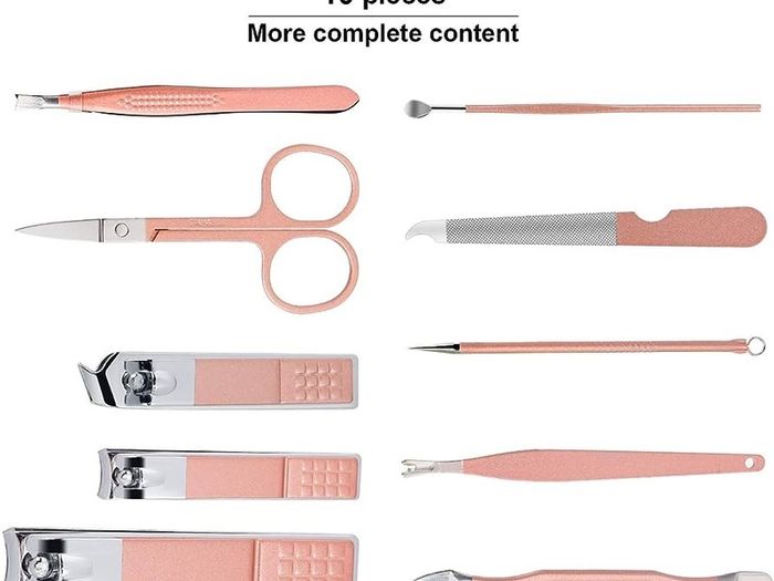 FREE P&P | 10pcs Professional Nail Clippers Kit Pedicure Care Tools-Stainless Steel Grooming Tools for Travel