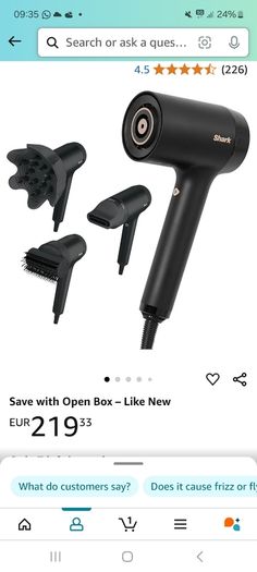 Hairdryer Shark Style IQ