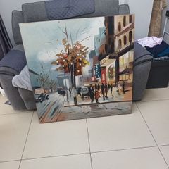 Handmade  Painting  Canvas & Wood Frame  Size - 101cm X 101cm.