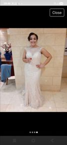Jasmine Beaded ivory wedding dress size 14