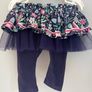Bebe fur waistcoat and leggings with tutu skirt Sz 3-6 EUC Image 3