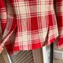 New Zara ZW Collection Fitted Check Jacket blazer Image 6