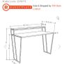 Wade Logan Aires Split Level Mocha Study Desk - 124cm Image 6