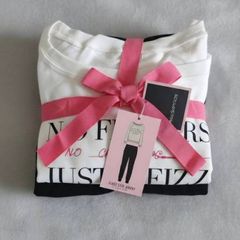 Ann Summers Pyjamas Long Cream/Black s. 8-10