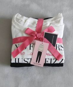 Ann Summers Pyjamas Long Cream/Black s. 8-10